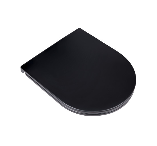 Унітаз підвісний Qtap Virgo безобідковий з сидінням Soft-close QT1833051ERMB