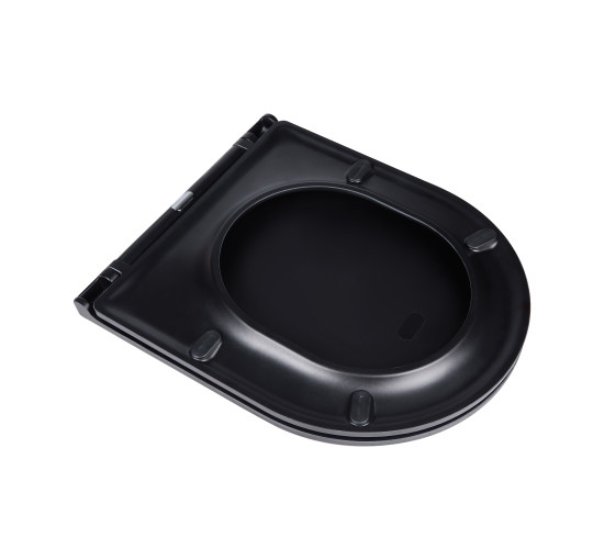 Унітаз підвісний Qtap Virgo безобідковий з сидінням Soft-close QT1833051ERMB