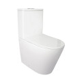 Унітаз-компакт Qtap Stork безобідковий з сідінням Soft-close QT15222178W