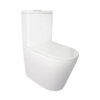 Унитаз-компакт Qtap Stork безобидковый с сиденьем Soft-close QT15222178W