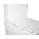 Унітаз-компакт Qtap Stork безобідковий з сідінням Soft-close QT15222178W
