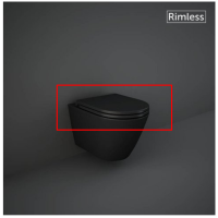 Кришка д/унітазу RAK Ceramics FEELING Duroplast,Soft Close,Matt Black RSTSC3901504