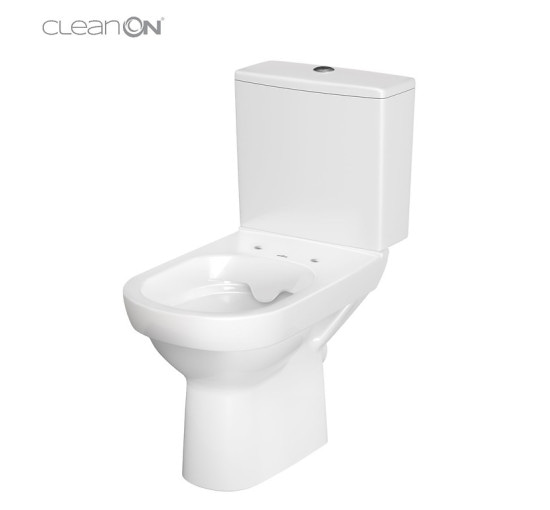 Унітаз-компакт Cersanit City Clean On 011 3/5 з тонкою кришкою з дюропласту soft-close