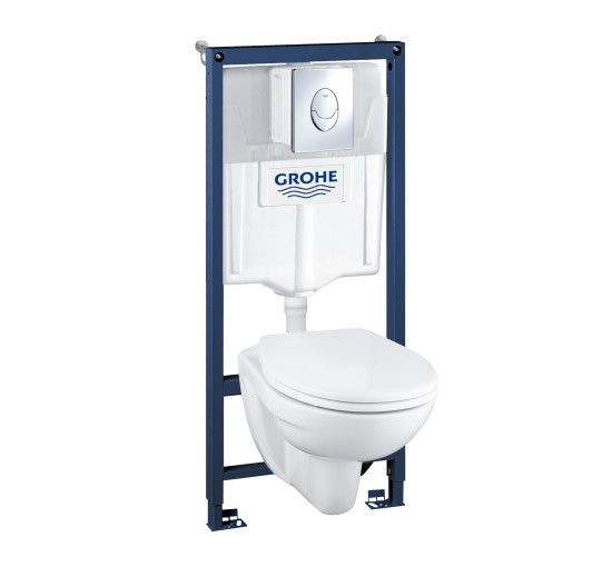 Комплект Grohe Solido Perfect 4 в 1 унитаз с сиденьем slow-closing + установка (39192000)