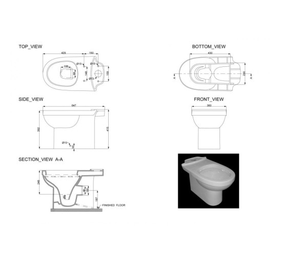 Компакт Devit Smart 3010146+крышка soft-close (3013146) с металл. крепл