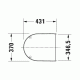 Сидения на унитаз Duravit STARCK 3 с функцией SoftClosing, петли хромированные (0063890000)