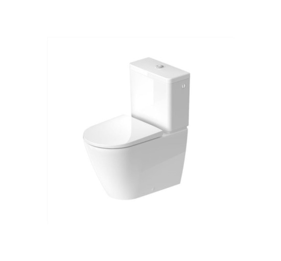 Чаша Duravit D-NEO напольного унитаза Rimless 65х37 см (20020900001) WonderGliss
