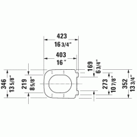 Сидіння Duravit HAPPY D.2 на унітаз з функцією SoftClosing антрацитове матове, петлі хромовані (0064591300)