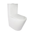 Унитаз-компакт Qtap Stork безобидковый с сиденьем Soft-close QT15222179W