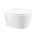 Унитаз подвесной Qtap Leo безобідковий с сиденьем Soft-close QT11331002ERW