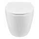 Унитаз подвесной Qtap Leo безобідковий с сиденьем Soft-close QT11331002ERW