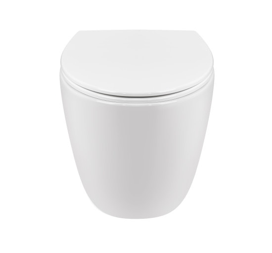 Унитаз подвесной Qtap Leo безобідковий с сиденьем Soft-close QT11331002ERW