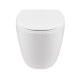 Унитаз подвесной Qtap Leo безобідковий с сиденьем Soft-close QT11331002ERW