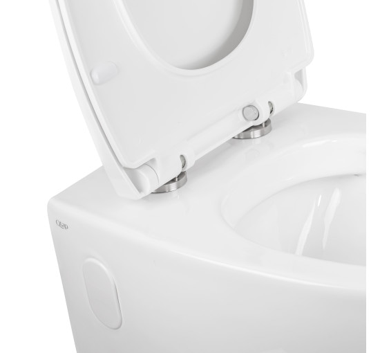 Унитаз подвесной Qtap Leo безобідковий с сиденьем Soft-close QT11331002ERW