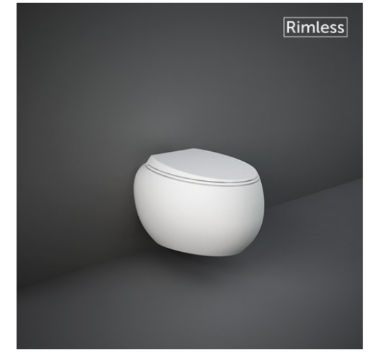 Унітаз підвісний RAK Ceramics CLOUD Rimless білий матовий CLOWC1446500A
