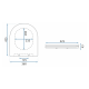 Сидіння для унітазу REA FLAT WHITE