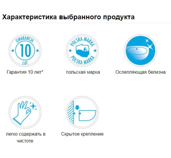 Подвесной унитаз без ободка Deante Peonia (CDE 6ZPW)