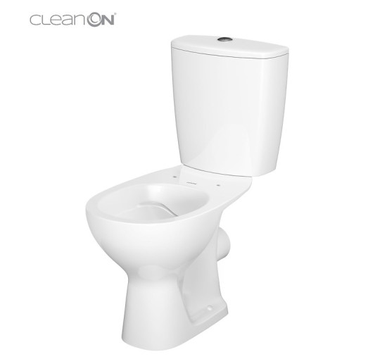 Компакт Cersanit ARTECO 010 new cleanon 3/5 л з вільнопадаючим антибактеріальним сидінням з поліпропілену