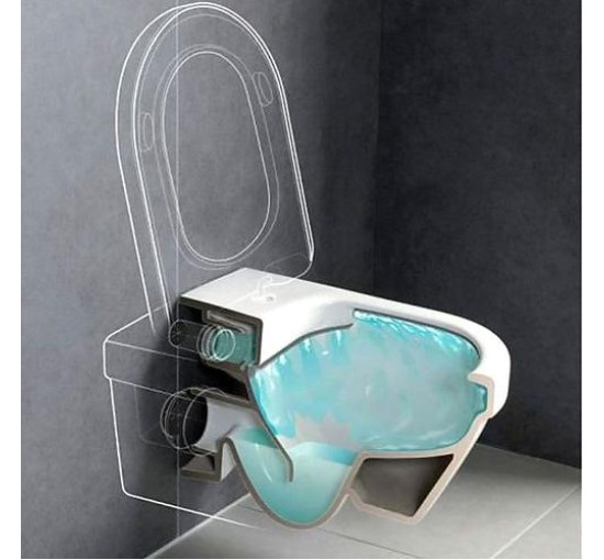 Унитаз подвесной Villeroy & Boch AVENTO Direct Flush с крышкой soft-close (5656HR01)