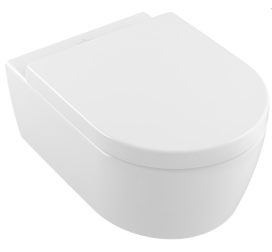 Унитаз подвесной Villeroy & Boch AVENTO Direct Flush с крышкой soft-close (5656HR01)