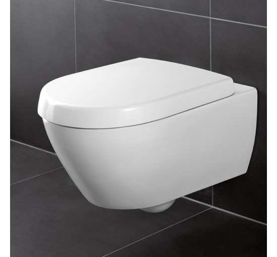 Унитаз подвесной Villeroy & Boch AVENTO Direct Flush с крышкой soft-close (5656HR01)