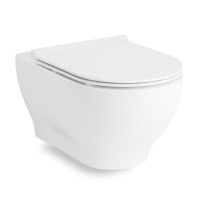 Унитаз подвесной Volle Oliva Rimless без оботковий с сиденьем Slim slow-closing(13-45-165)