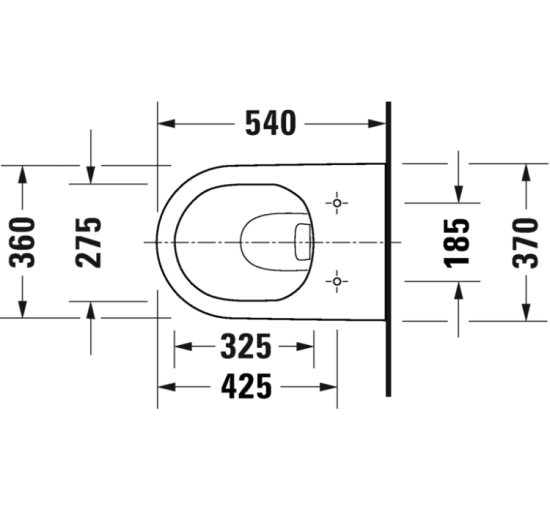 Унитаз подвесной Duravit D-NEO Rimless 54 см + сиденье 0021690000 (45770900A1)
