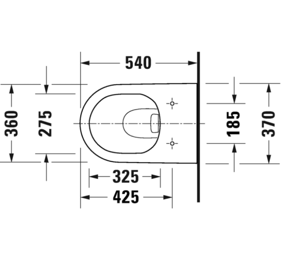 Унітаз підвісний Duravit D-NEO Rimless 54 см + сидіння 0021690000 (45770900A1)