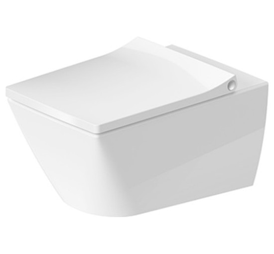 Унітаз підвісний Duravit VIU Rimless 57х37 см з кріпленням (2511092000) HygieneGlaze
