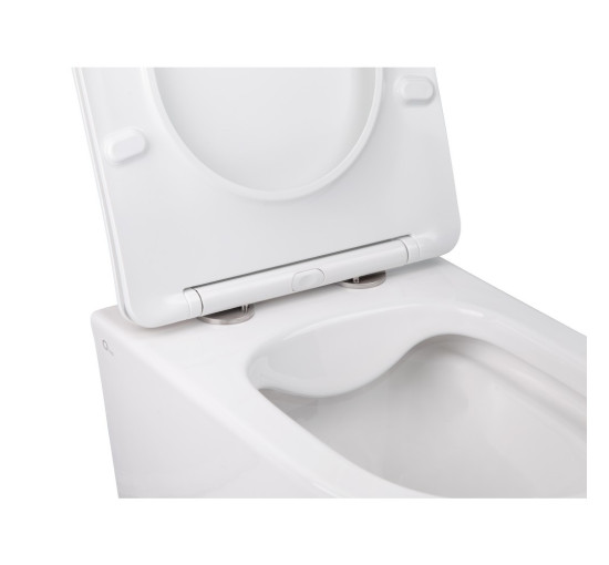 Унитаз подвесной Qtap Swan безободковый с сиденьем Soft-close QT16335178W