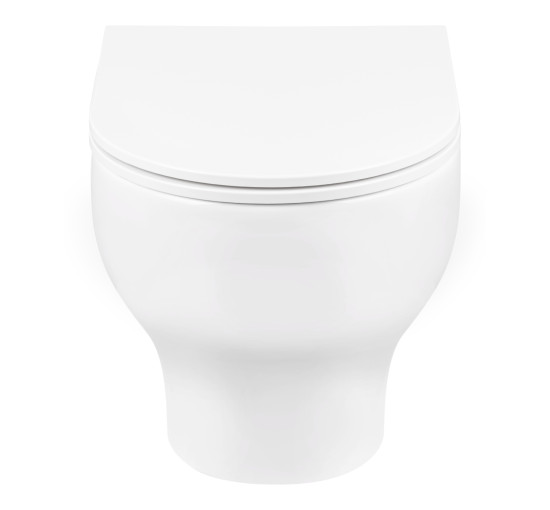 Унитаз подвесной Qtap Aries безобидковый с сиденьем Soft-close QT0333063ERW
