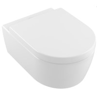Унитаз подвесной Villeroy & Boch AVENTO Direct Flush Ceramic Plus с крышкой soft-close (5656HRR1)