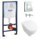 Комплект Унитаз подвесной Villeroy & Boch O.NOVO DirectFlush с сиденьем Soft Closing + инсталляция GROHE RAPID SL 4в1 (5660HR01+38772001+37131000)