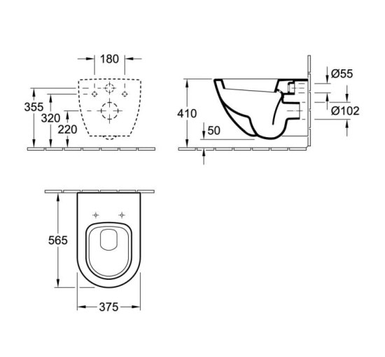 Унітаз підвісний Villeroy & Boch VERITY DESIGN з кришкою slow-closing (5671H101)