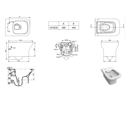 Унітаз підвісний DEVIT 3020160 CITY + кришка soft-close