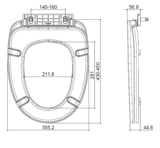 Кришка для унітаза Devit Sheffield 3013146/3013133 SMART/ Кришка д/компакту 3010146, soft-close, з метал. кріпл