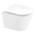 Унитаз подвесной Qtap Scorpio безобідковий с сиденьем Soft-close QT1433053ERW