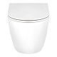 Унитаз подвесной Qtap Scorpio безобідковий с сиденьем Soft-close QT1433053ERW