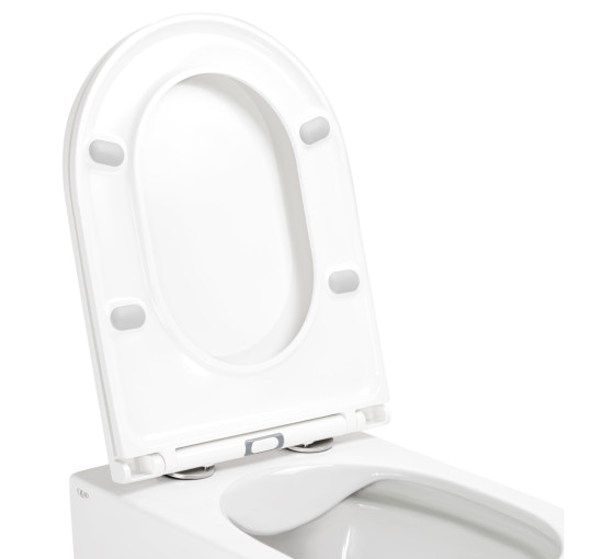 Унитаз подвесной Qtap Scorpio безобідковий с сиденьем Soft-close QT1433053ERW