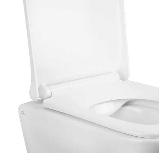 Набір Qtap інсталяція 3 в 1 Nest QT0133M425 з панеллю змиву круглою QT0111M11112CRM + унітаз з сидінням Tern QT1733052ERW
