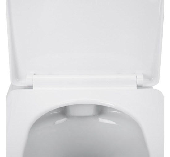 Унитаз подвесной Qtap Lark безобидковый с сиденьем Soft-close QT0331159W
