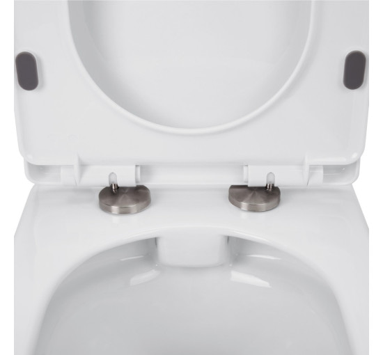 Унитаз подвесной Qtap Lark безобидковый с сиденьем Soft-close QT0331159W