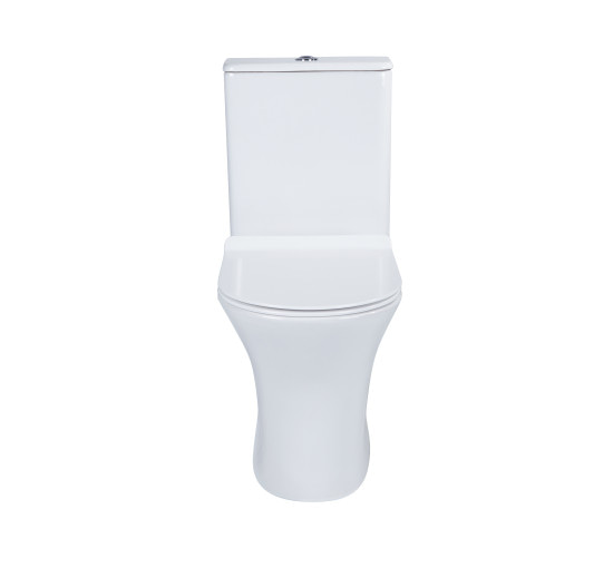 Унитаз-компакт Qtap Presto безобидковый с сиденьем Soft-close QT24221217AW