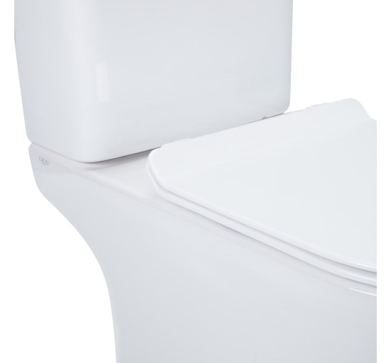Унитаз-компакт Qtap Presto безобидковый с сиденьем Soft-close QT24221217AW