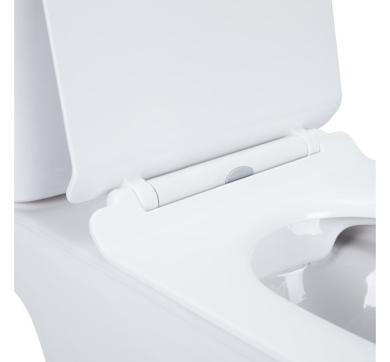 Унитаз-компакт Qtap Presto безобидковый с сиденьем Soft-close QT24221217AW
