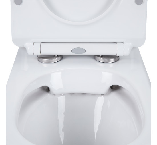 Унитаз-компакт Qtap Presto безобидковый с сиденьем Soft-close QT24221217AW