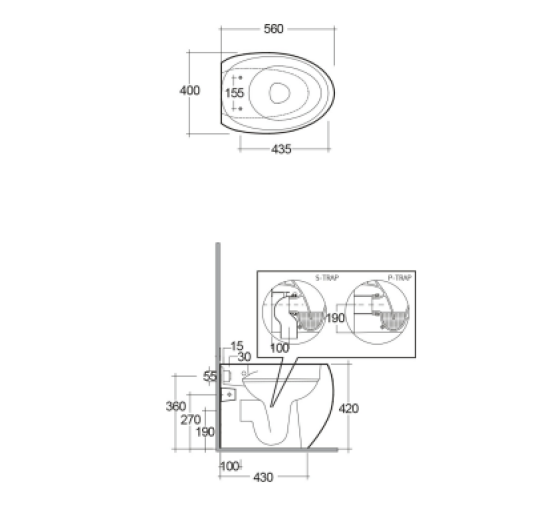 Унитаз напольный RAK Ceramics CLOUD Rimless белый глянцевый CLOWC1346AWHA