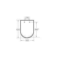 Сиденье для унитаза Roca Dama-N SoftClose Compacto (A80178C004)