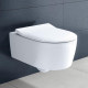 Унитаз подвесной Villeroy & Boch AVENTO Direct Flush SlimSeat Ceramic Plus с крышкой soft-close (5656RSR1)