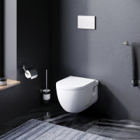 Подвесной унитаз FlashClean с сиденьем микролифт AM.PM C801701SC Like